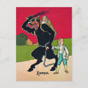 Cartão Postal Krampus Antigo