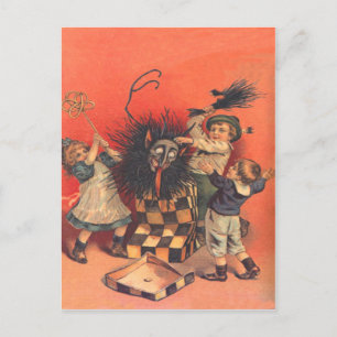 Cartão Postal Krampus Caixa Surpresa