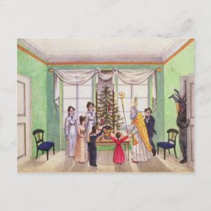 Cartão Postal Krampus e Rua, Nicholas, do diário Carl