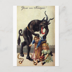 Cartão Postal Krampus e seu saco 2