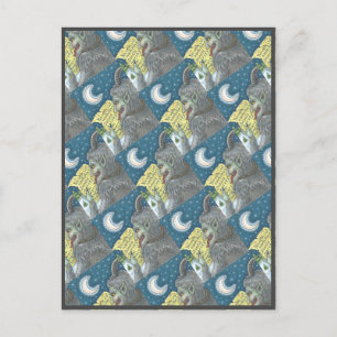 CARTÃO POSTAL KRAMPUS NAUGHTY LIST, ESCASSA HISTÓRIA DE NATAL