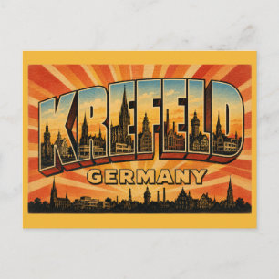 Cartão Postal Krefeld Alemanha Vilas Bauhaus