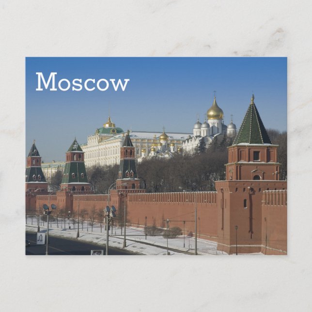 Cartão Postal Kremlin de Moscou (Frente)