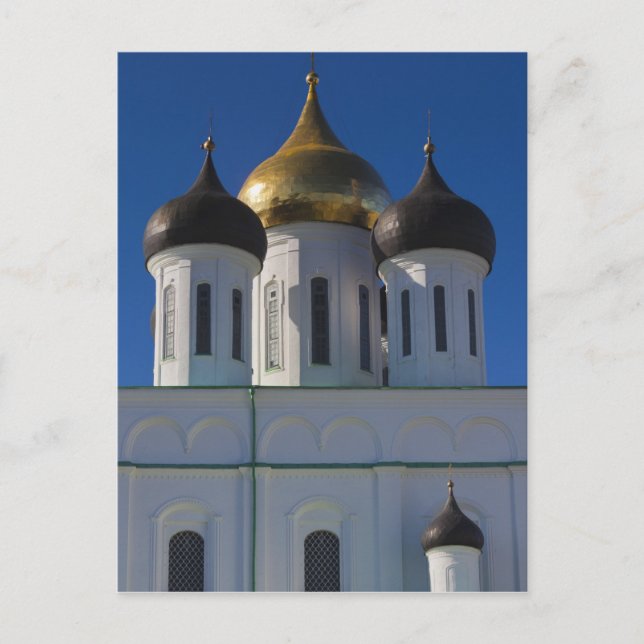 Cartão Postal Kremlin de Pskov e Catedral da Trindade (Frente)
