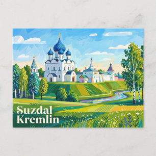 Cartão Postal Kremlin de Suzdal Rússia