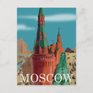 Cartão Postal Kremlin, Moscou, visão real