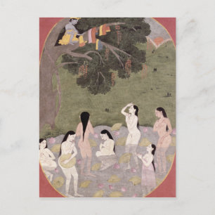 Cartão Postal Krishna com as roupas das vovós,