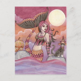 Cartão Postal Krista - Postcard da Sereia do Halloween