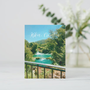 Cartão Postal Krka, Croácia Cachoeira Viagem Lembrança