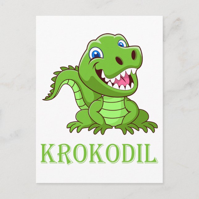 Cartão Postal Krokodil (Frente)
