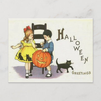 Cartão Postal KRW Halloween Vintage