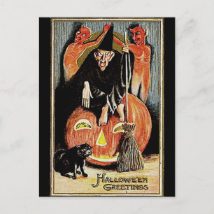 Cartão Postal KRW Vintage Halloween