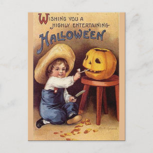 Cartão Postal KRW Vintage Halloween