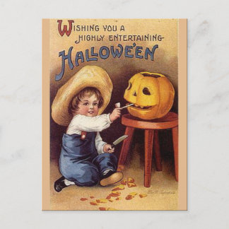 Cartão Postal KRW Vintage Halloween