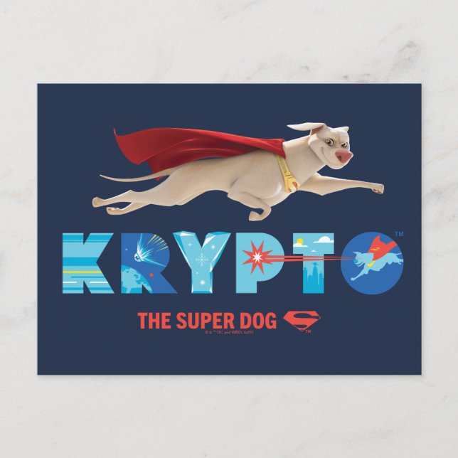 Cartão Postal Krypto O Super-Cão (Frente)