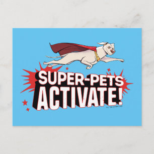 Cartão Postal Krypto: Super-Animais Ativam!