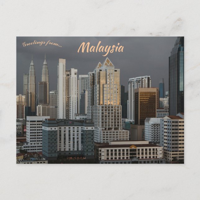 Cartão Postal Kuala Lumpur Malásia (Frente)