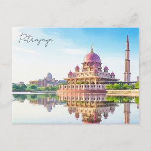 Cartão Postal Kuala Lumpur Putra Mesquita Putrajaya Malásia
