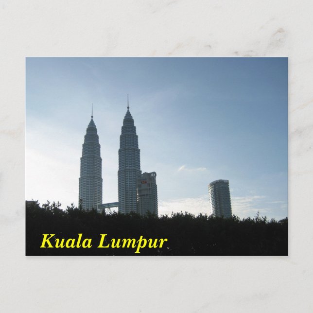 Cartão Postal Kuala Lumpur Towers (Frente)