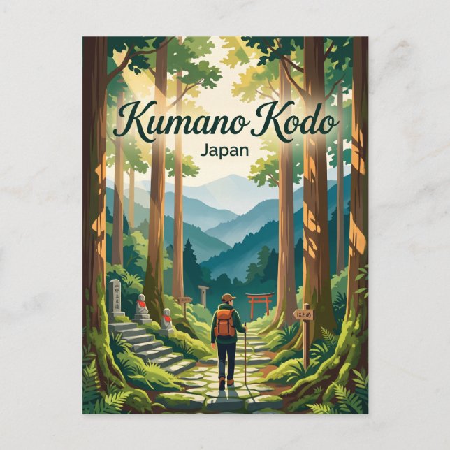 Cartão Postal Kumano Kodo Japão (Frente)