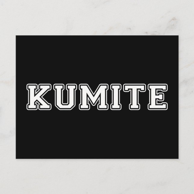 Cartão Postal Kumite (Frente)