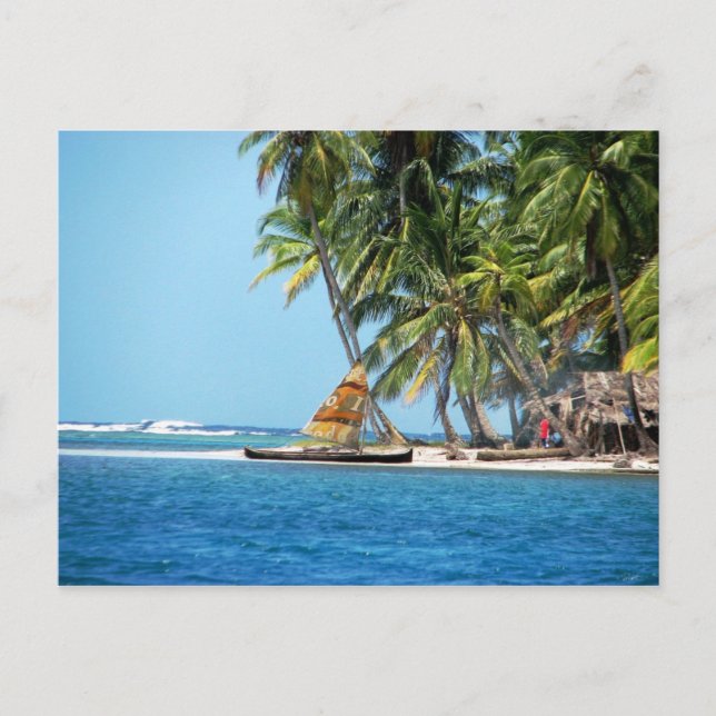 Cartão Postal Kuna Ulu, Yansaladup, Panamá (Frente)