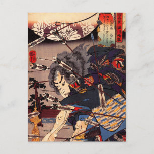 Cartão Postal Kuniyoshi Samurai