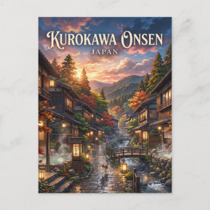 Cartão Postal Kurokawa Onsen Japão