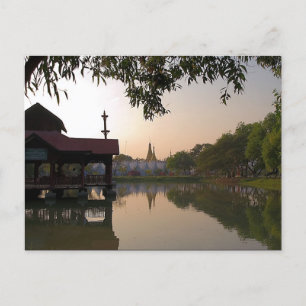 Cartão Postal Kuthodaw Paya no Cartão-Postal Dusk