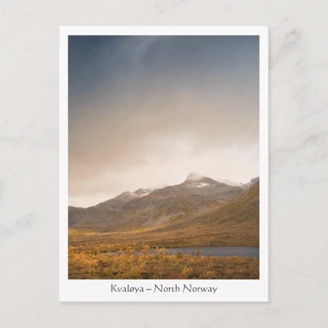 Cartão Postal Kvaløya Norte da Noruega (Frente)