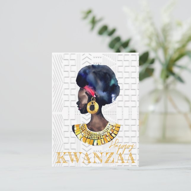 Cartão Postal Kwanzaa (Em pé/Frente)