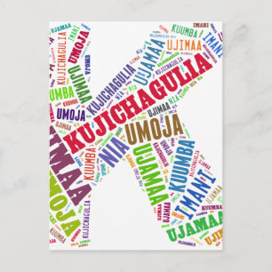 CARTÃO POSTAL KWANZAA