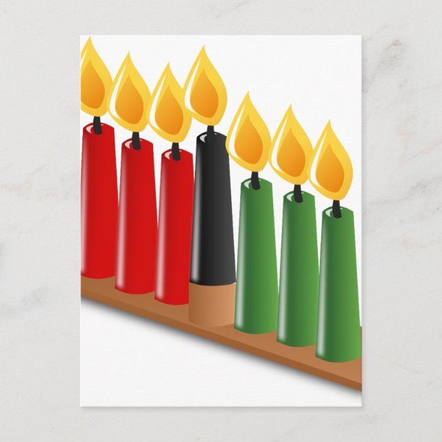 Cartão Postal kwanzaa africano (Frente)
