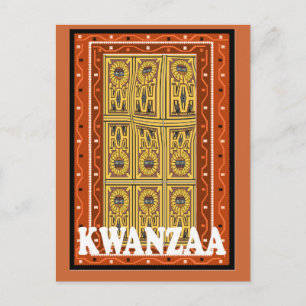 Cartão Postal Kwanzaa - Escarvões em pedra