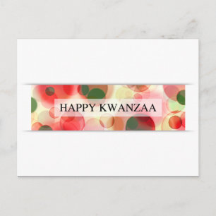 Cartão Postal kwanzaa feliz (bokeh)