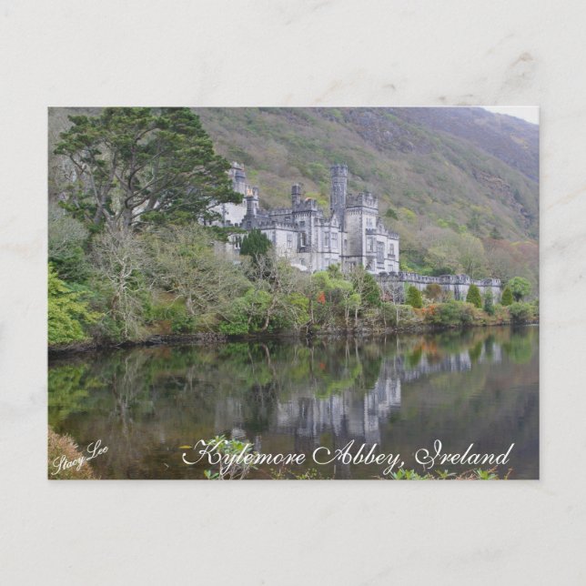 Cartão Postal Kylemore Abbey, Irlanda (Frente)