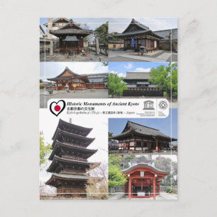 Cartão Postal Kyo-o-gokoku-ji (To-ji) 教 da UNESCO - Quioto 王