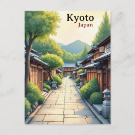 Cartão Postal Kyoto Japan Vintage Famous Travel Place