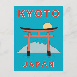 Cartão Postal Kyoto Japão Portão Torii Minimalista Viagem