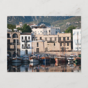 Cartão Postal Kyrenia Old Harbor Norte Chipre