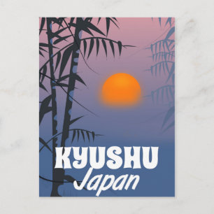 Cartão Postal Kyushu Japan viagens vintage