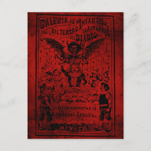 Cartão Postal La Almoned del Diablo por José Guadalupe Posada