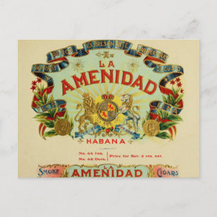 Cartão Postal La Amenidad Cigars
