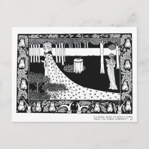 Cartão Postal La Beale Isoud em Joyous Gard, ilustração de '