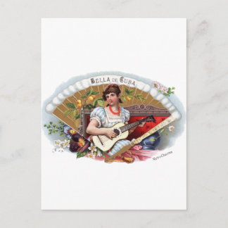 Cartão Postal La Bella de Cuba Vintage Cubano