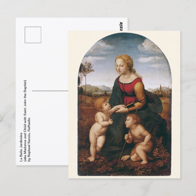 Cartão Postal La Belle Jardinière por Rapahel (Frente/Verso)