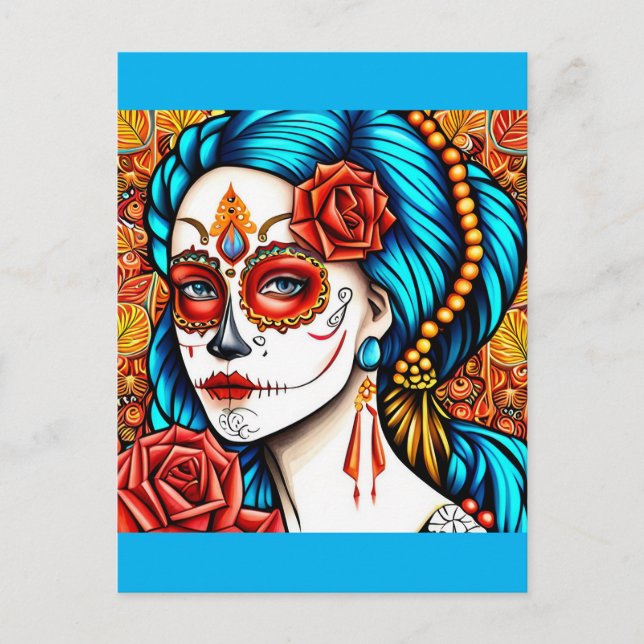 Cartão Postal La Calavera Catrina (Frente)