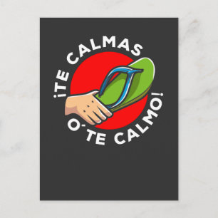 Cartão Postal La chancla Engraçado Espanhol Cotação Latim Humor