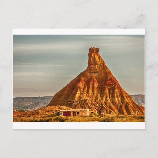 Cartão Postal La cheminée de Fée - Désert des Bardenas (Frente)