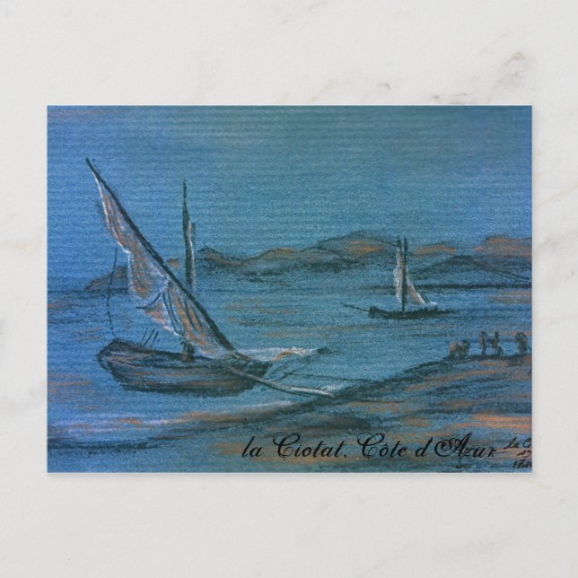 Cartão Postal la Ciotat, Côte d'Azur, 1901 (Frente)